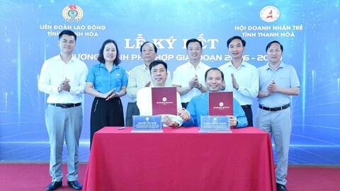LĐLĐ Thanh Hóa ký kết hợp tác vì quyền lợi người lao động