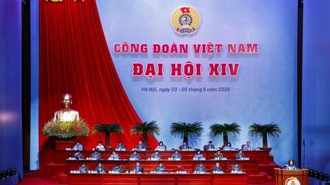 Sáng nay (4/6) diễn ra phiên trọng thể Đại hội XIV Công đoàn Việt Nam