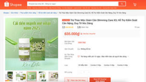 Yêu cầu gỡ bỏ sản phẩm Slimaura Care x3 trên 2 sàn thương mại điện tử