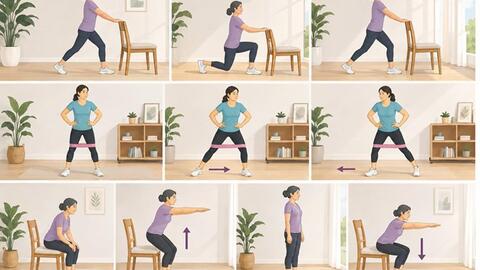 3 bài tập đơn giản giúp tăng cường sức mạnh đầu gối và hông chắc khỏe