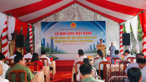 Hoàn tất mặt bằng đường 25B kết nối sân bay Long Thành