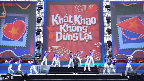 Tổng duyệt chương trình Công nhân Việt Nam nói không với ma túy tại Hải Phòng
