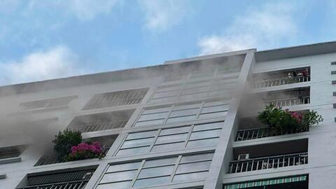 Cháy tại chung cư Ecohome 1, Hà Nội vào sáng sớm