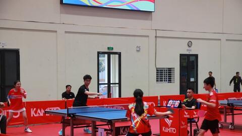 402 vận động viên tranh tài môn bóng bàn tại Hội khỏe Phù Đổng