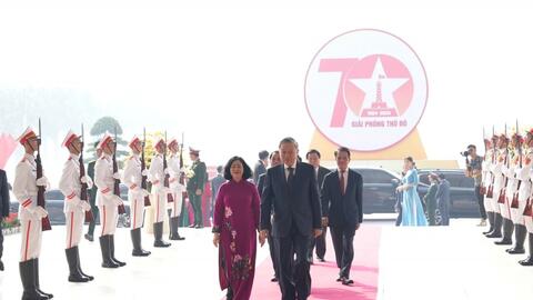 Tổng Bí thư, Chủ tịch nước Tô Lâm dự Lễ kỷ niệm trọng thể 70 năm Ngày Giải phóng Thủ đô