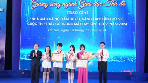 Học sinh THCS Kim Giang giành giải Đặc biệt “Thầy cô trong mắt em"