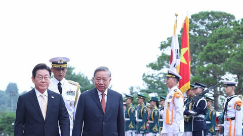 Lễ đón Tổng Bí thư Tô Lâm và Phu nhân thăm cấp nhà nước Đại Hàn Dân Quốc