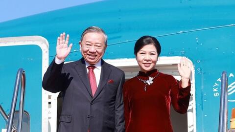 Tổng Bí thư Tô Lâm đến Viêng Chăn, bắt đầu thăm cấp Nhà nước tới Lào