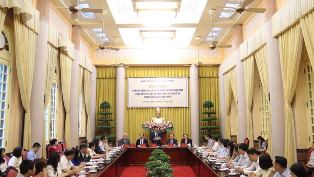 Công bố lệnh của Chủ tịch nước với 9 luật vừa được Quốc hội thông qua