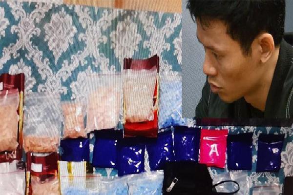 Quý cùng tang vật. Ảnh: Trí Anh