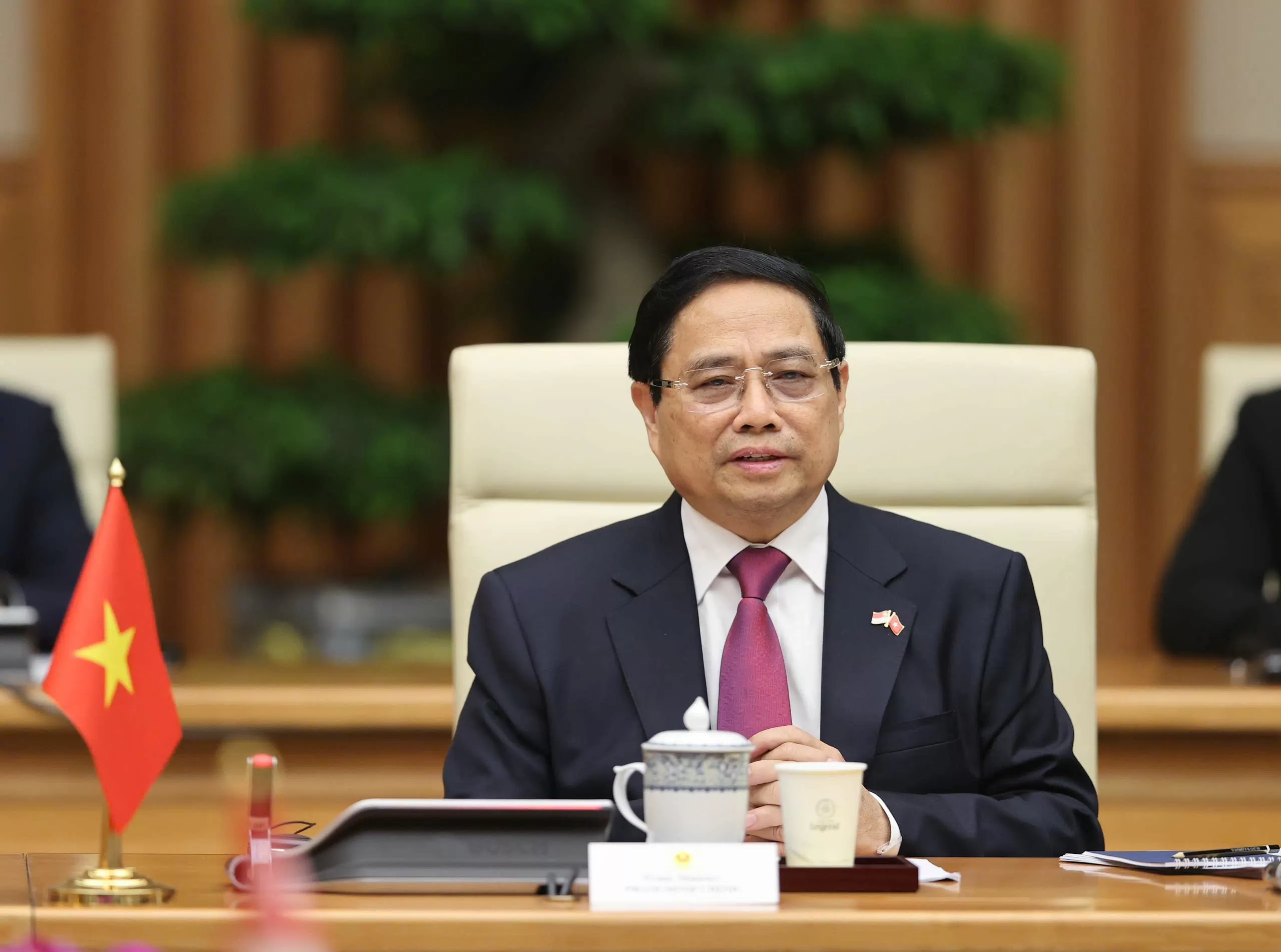 Thủ tướng Phạm Minh Chính chủ trì lễ đón Thủ tướng Singapore Thủ tướng Phạm Minh Chính chủ trì lễ đón Thủ tướng Singapore