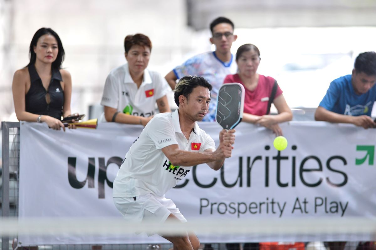 Vietnam Pickleball Open Cup chặng tại TPHCM đã thu hút nhiều vận động viên nổi tiếng tham dự. Ảnh: Võ Hải