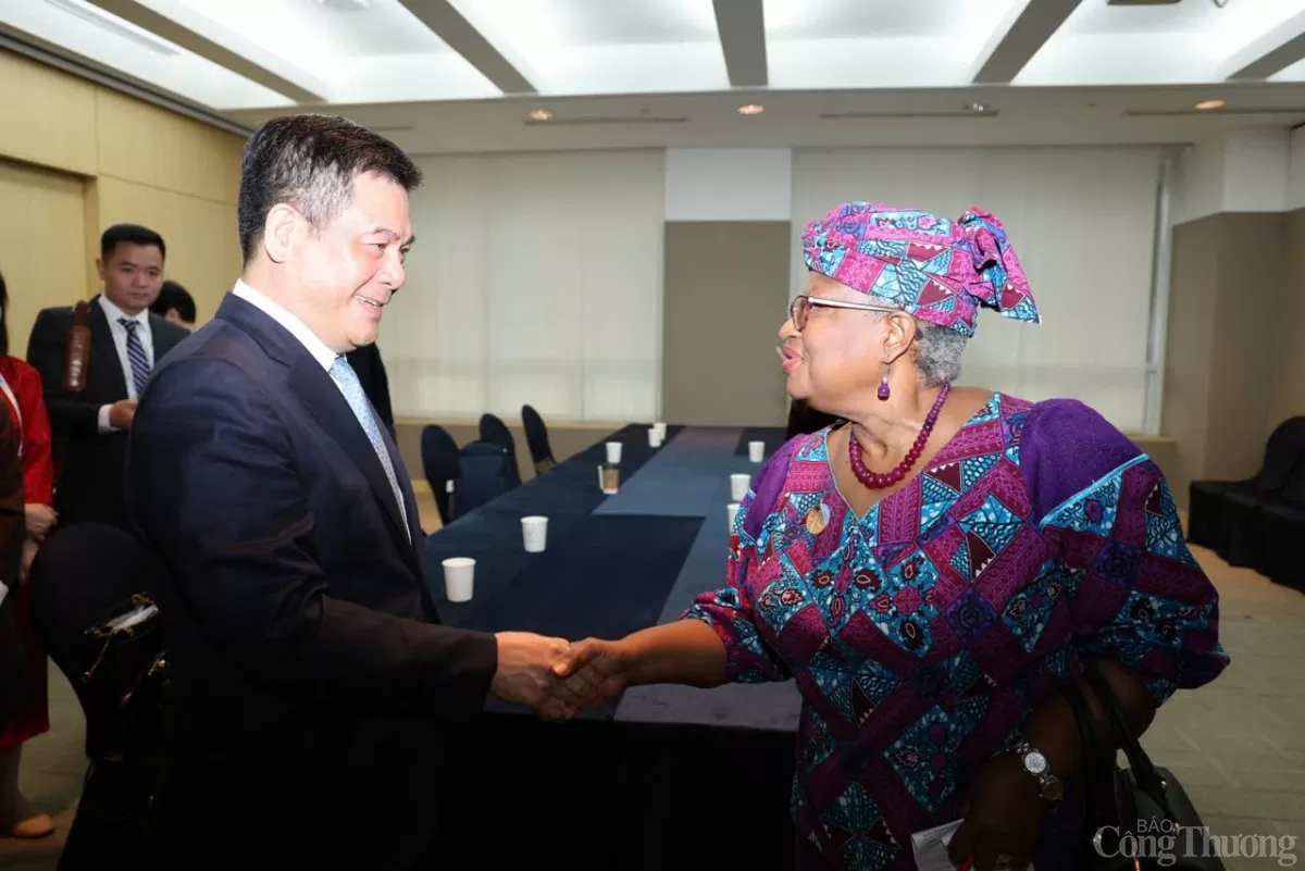 Bộ trưởng Nguyễn Hồng Diên họp song phương với Tổng giám đốc WTO Ngozi Okonjo - Iweala