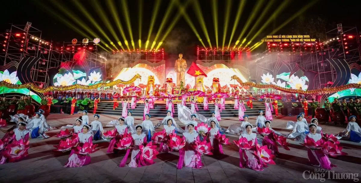 Chương trình nghệ thuật tại Lễ khai mạc Lễ hội Làng Sen 2025 với quy mô hoành tráng
