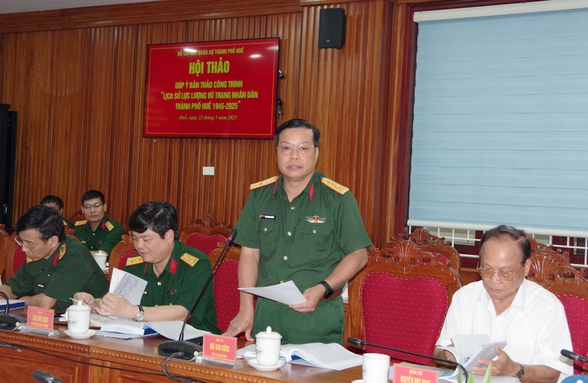 Đại tá Ngô Nam Cường – Phó Tư lệnh Quân khu phát biểu chỉ đạo tại Hội thảo. Đại tá Ngô Nam Cường – Phó Tư lệnh Quân khu phát biểu chỉ đạo tại Hội thảo.