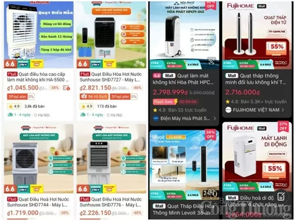 Thiết bị làm mát 'nóng rực' theo thời tiết Hà Nội