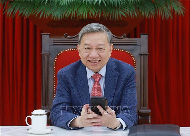 Tổng Bí thư Tô Lâm cùng lãnh đạo Việt Nam gửi điện mừng Quốc khánh Mỹ. Ảnh: TTXVN