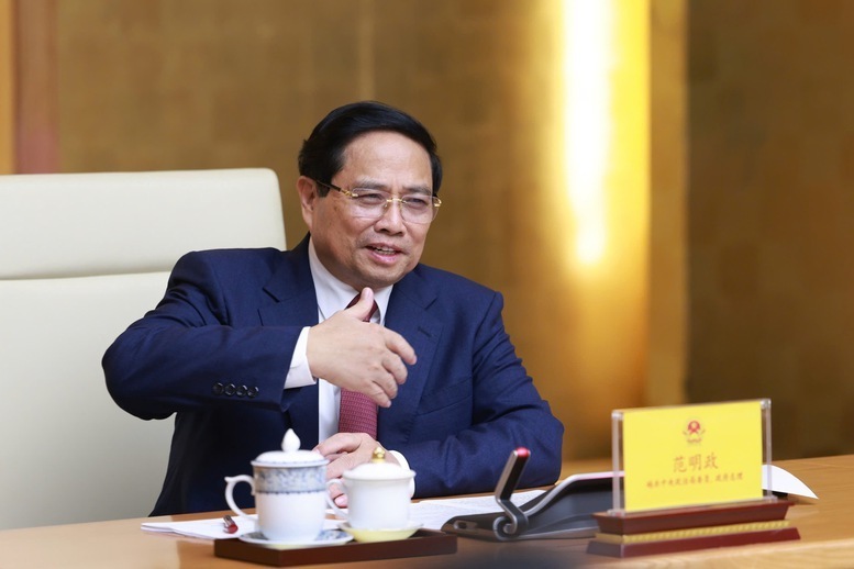 Thủ tướng mong muốn tỉnh Sơn Đông cùng các địa phương Việt Nam trao đổi kinh nghiệm phát triển, thúc đẩy đào tạo cán bộ, nguồn nhân lực trong các lĩnh vực Sơn Đông có thế mạnh - Ảnh: VGP/Nhật Bắc