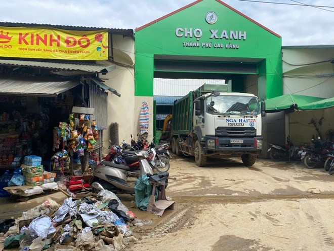 Chợ Xanh hư hại nặng, tỉnh Cao Bằng nghiên cứu phương án di dời