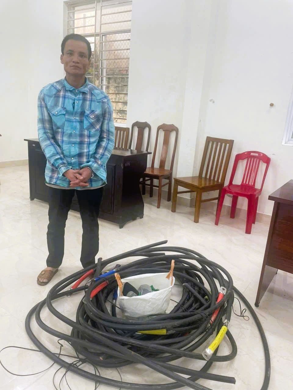 Đà Nẵng phá chuyên án 1125T, tóm nghi phạm gây hàng loạt vụ trộm dây điện liên tỉnh. Ảnh: CACC