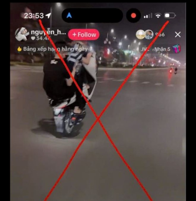 Bốc đầu xe để livestream câu view, 4 đối tượng bị xử lý ở Hưng Yên