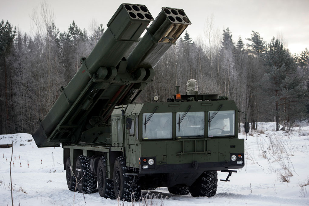 Hệ thống BM-27 Uragan của Nga. Ảnh: Bộ Quốc phòng Nga