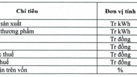 Thủy điện Vĩnh Sơn - Sông Hinh kế hoạch giảm gần nửa lợi nhuận