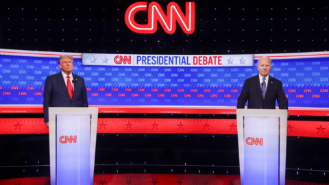CNN: Ông Trump thắng thế trong cuộc tranh luận Tổng thống đầu tiên