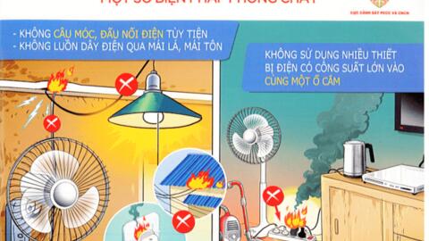 Các biện pháp đảm bảo an toàn cháy nổ tại hộ gia đình