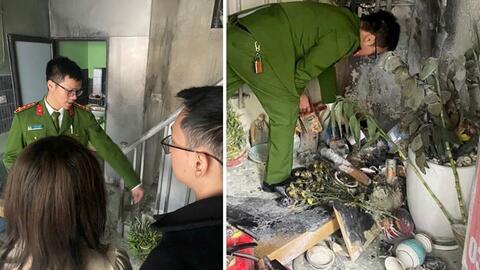 Cảnh sát khuyến cáo an toàn phòng cháy khi thắp hương thờ cúng