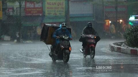 Dự báo khu vực sắp có mưa từ ngày 21.3 đến 22.3