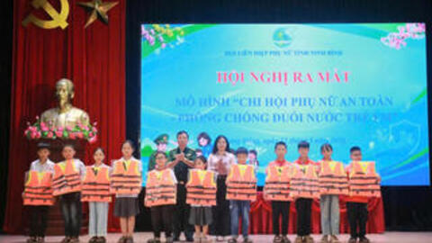 Hiệu quả mô hình tổ, hội phụ nữ tham gia phòng chống đuối nước trẻ em