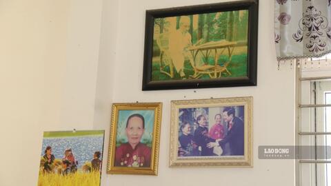 Ấm áp nghĩa tình công đoàn trong ngôi nhà Mẹ Việt Nam Anh hùng Nguyễn Thị Nhung