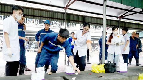 Tổ chức xét nghiệm tầm soát ma túy đột xuất cho người lao động