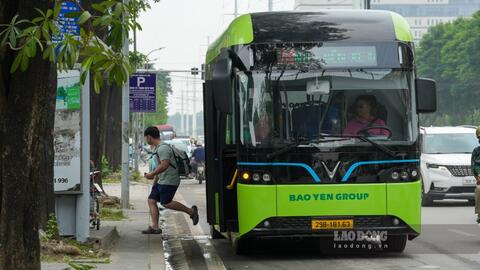 Mở mới tuyến buýt điện Hà Nội - Hưng Yên