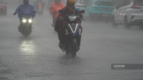 Dự báo khu vực mưa dông hôm nay, có nơi mưa to trên 80mm