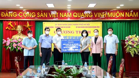 Hỗ trợ người khuyết tật quận Hoàng Mai gặp khó khăn do dịch Covid-19