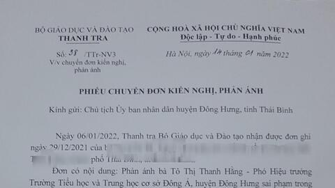 Lý do khiến 2 phó hiệu trưởng ở Thái Bình bị kỷ luật ngay trước Tết