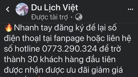 Cảnh báo thủ đoạn giả danh, lừa đảo bán tour du lịch giá rẻ