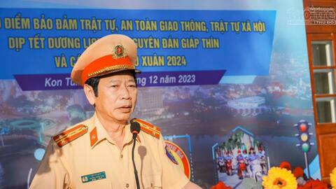 Công an Kon Tum ra quân trấn áp tội phạm