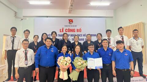 Công bố quyết định thành lập Đoàn trường TH-THCS-THPT Marie Curie