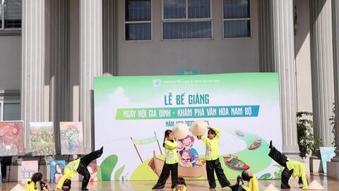 Học trò khám phá văn hóa Nam Bộ trong lễ bế giảng năm học