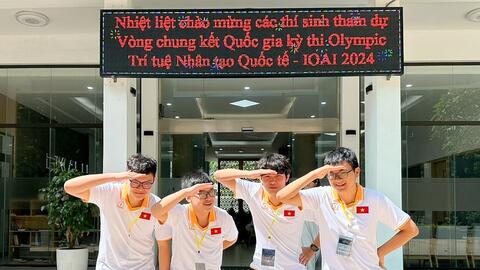Học sinh trường Ams đại diện Việt Nam thi Olympic quốc tế về AI