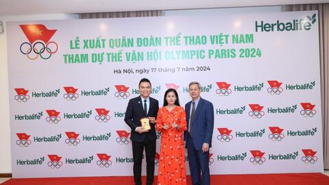Herbalife đồng hành tổ chức lễ xuất quân Đoàn Thể thao Việt Nam tham dự Olympic Paris