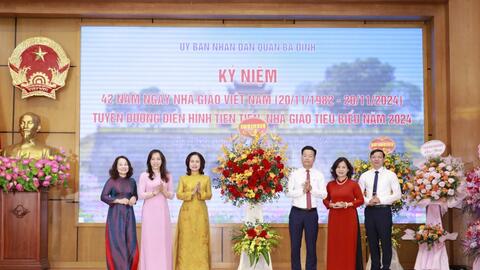 Tuyên dương điển hình tiên tiến, nhà giáo Ba Đình tiêu biểu năm 2024