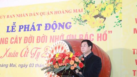 Quận Hoàng Mai phát động Tết trồng cây Xuân Ất Tỵ 2025