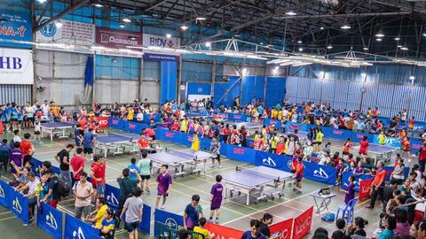 Giải bóng bàn thanh, thiếu nhi Đà Nẵng 2025 ghi nhận số vận động viên kỷ lục