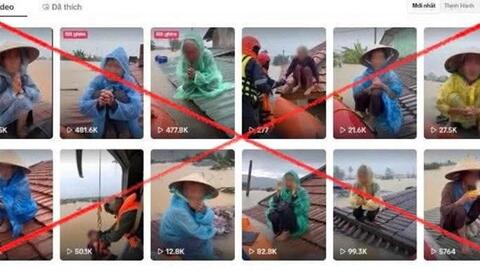 Tin giả, video AI gây nhiễu loạn công tác cứu trợ tại miền Trung