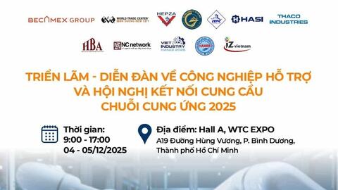 Sắp diễn ra diễn đàn công nghiệp hỗ trợ quy tụ hơn 200 doanh nghiệp