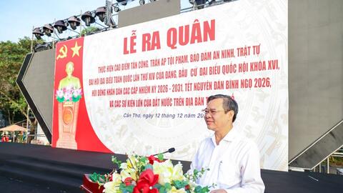 Cần Thơ ra quân cao điểm trấn áp tội phạm